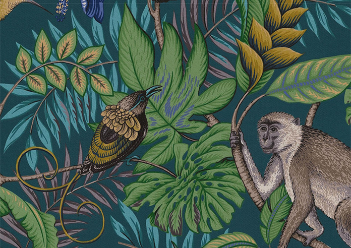 Rain Forest, Lagoon - Twist&Fit Roman Blind - Image 7